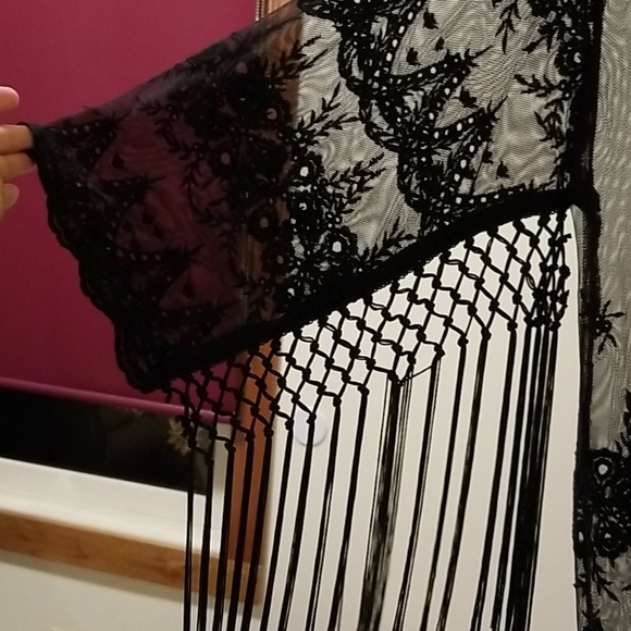 Ariat sheer black cardi - Picture 2 of 4